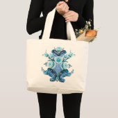 Grand Tote Bag Kurbits Flower design (Devant (produit))