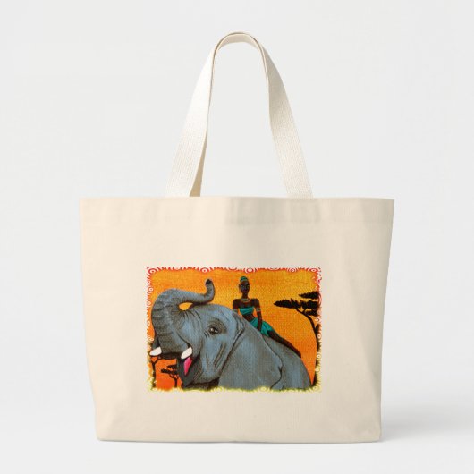 Grand Tote Bag La "Afrique ! " (Devant)
