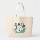 Grand Tote Bag La bande propre de dents (Devant)