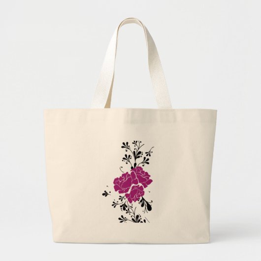 Grand Tote Bag La BG florale classique (Devant)