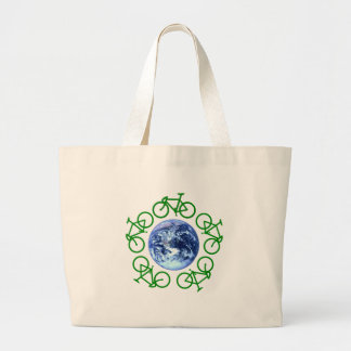 Grand Tote Bag La bicyclette réutilisent des produits