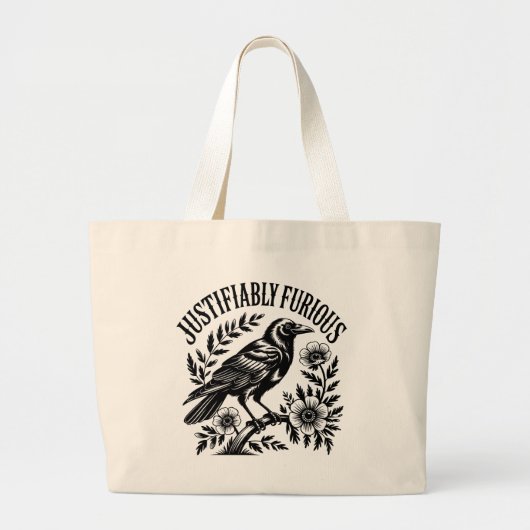 Grand Tote Bag La Corneille Furieuse (Devant)