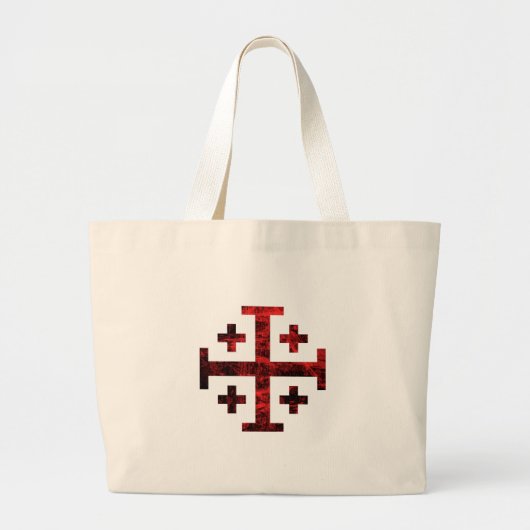 Grand Tote Bag La croix de Jérusalem (Devant)