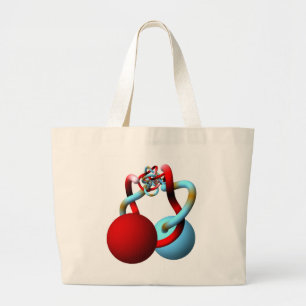Grand Tote Bag La danse de accouplement des sphères à cornes