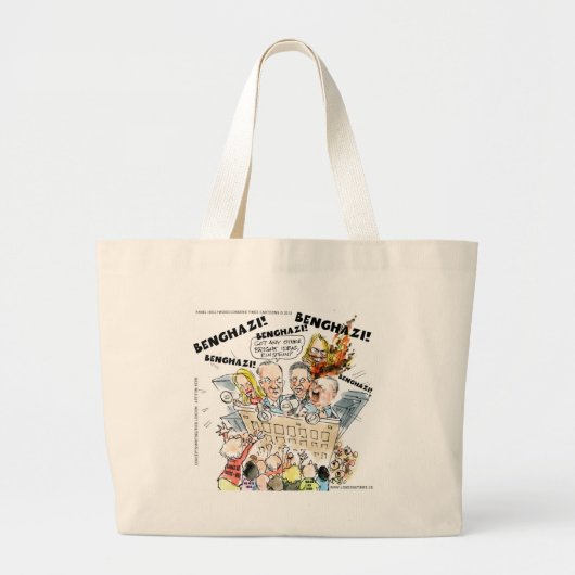 Grand Tote Bag La danse de Benghazi Drôle (Devant)
