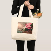 Grand Tote Bag La faune des oiseaux d'Audubon de Spoonbill Roseat (Devant (produit))