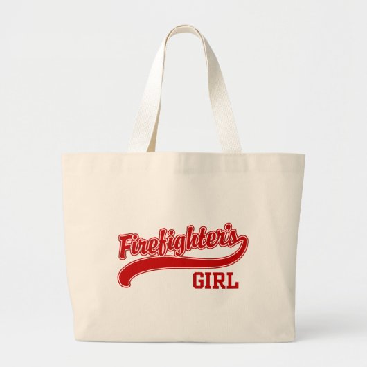 Grand Tote Bag La fille du pompier (Devant)