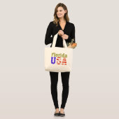 Grand Tote Bag La Floride Etats-Unis ! (Devant (modèle))