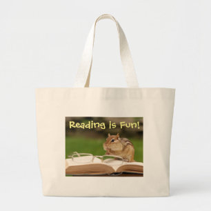Grand Tote Bag La lecture est tamia Bookbag d'amusement
