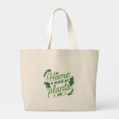 Grand Tote Bag La maison où sont mes Plantes (Dos)