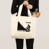 Grand Tote Bag La Montée Est Mon Heureuse Heure (Devant (produit))
