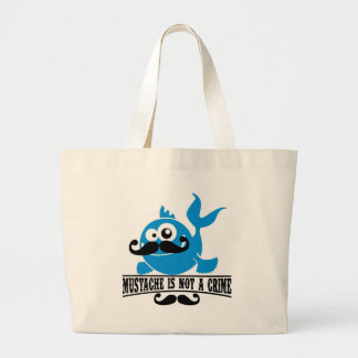 Grand Tote Bag la moustache n'est pas un crime