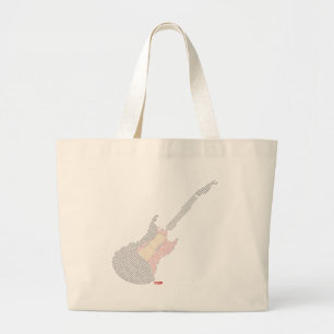 Grand Tote Bag La musique est ma vie