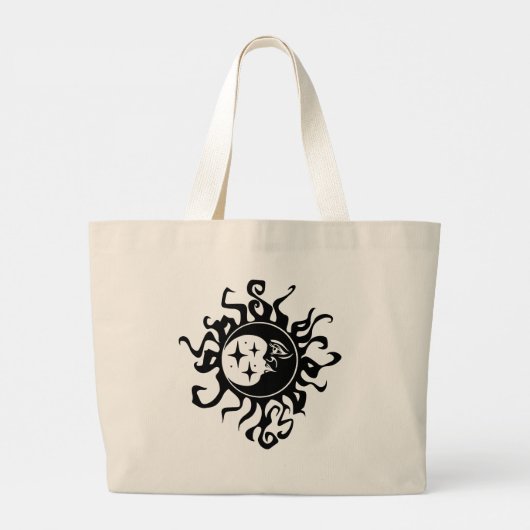 Grand Tote Bag La nuit d'une lune noire (Dos)