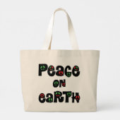Grand Tote Bag La Paix sur Terre Noël (Dos)