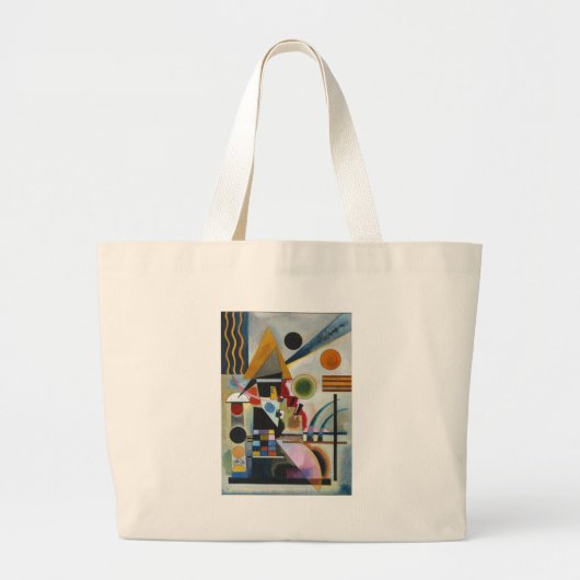 Grand Tote Bag La peinture Abstraite de Kandinsky (Devant)