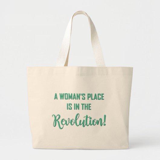 GRAND TOTE BAG LA PLACE D'UNE FEMME... (Devant)