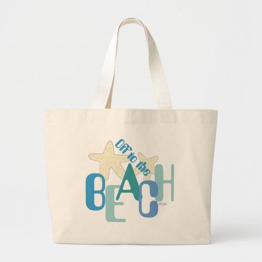 Grand Tote Bag La plage (Devant)