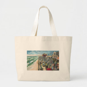 Grand Tote Bag La promenade de conseil et le casino de Brighton