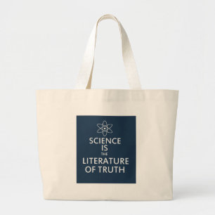 Grand Tote Bag La science est la littérature de vérité
