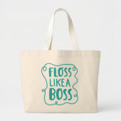 Grand Tote Bag La soie aiment une expression dentaire du patron | (Devant)