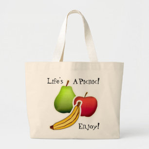 Grand Tote Bag La vie est un pique-nique !