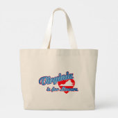 Grand Tote Bag La Virginie est pour les amoureux (Dos)