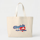Grand Tote Bag La Virginie est pour les amoureux (Devant)