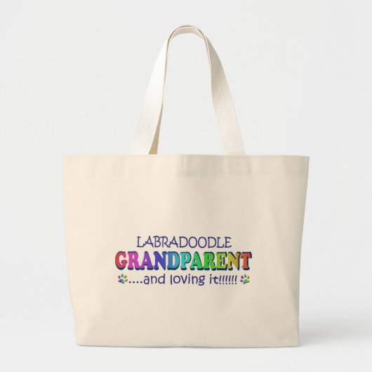 GRAND TOTE BAG LABRADOODLE (Devant)