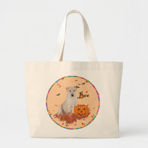 Grand Tote Bag Labrador Retriever Jaune Boo!