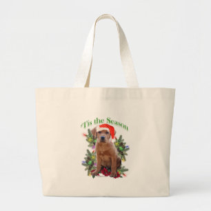 Grand Tote Bag Labrador Retriever Puppy 'C'est la saison