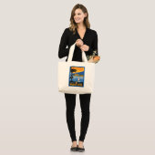 Grand Tote Bag Lac de Côme (Devant (modèle))