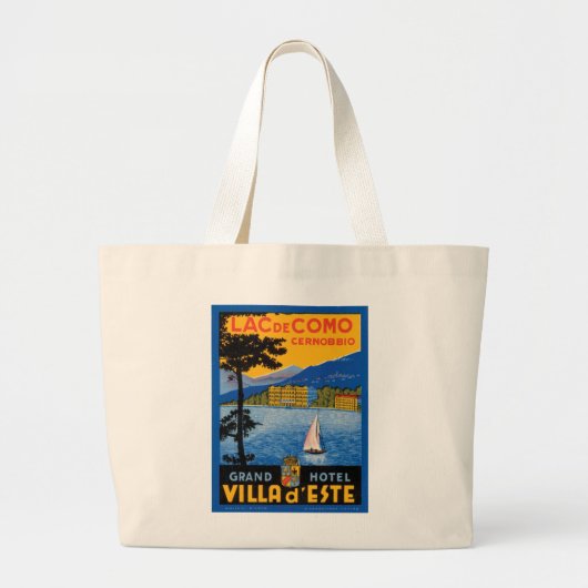 Grand Tote Bag Lac de Côme (Devant)