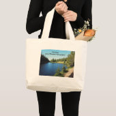 Grand Tote Bag lac irène dans le Parc national des Rocheuses (Devant (produit))