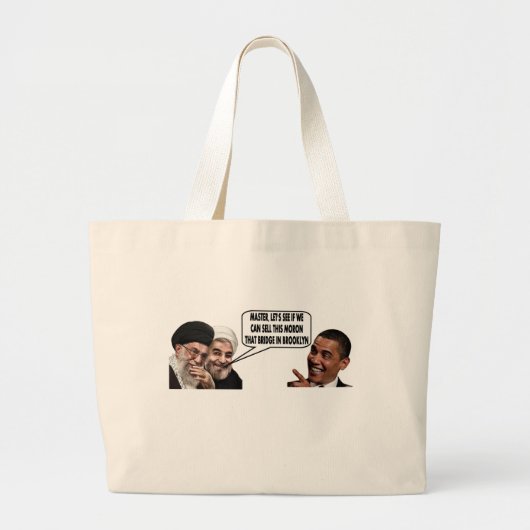 GRAND TOTE BAG L'ACCORD IRANIEN D'OBAMA (Devant)