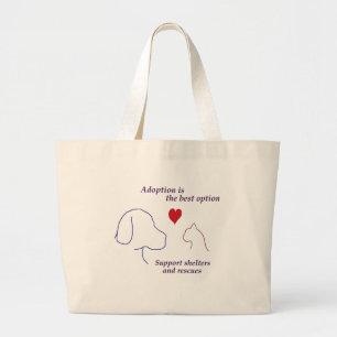 Grand Tote Bag L'adoption est la meilleure option
