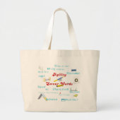 Grand Tote Bag L'agilité jurent des mots (Devant)