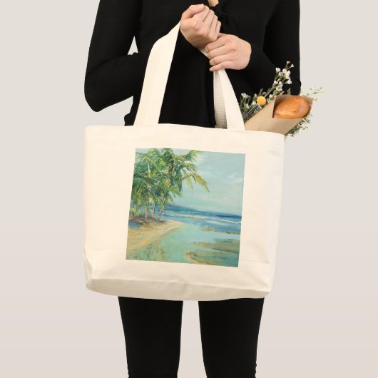 Grand Tote Bag Lagon Côtier Bleu (Devant (produit))