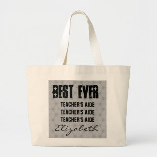 Grand Tote Bag L'aide du meilleur professeur jamais tout