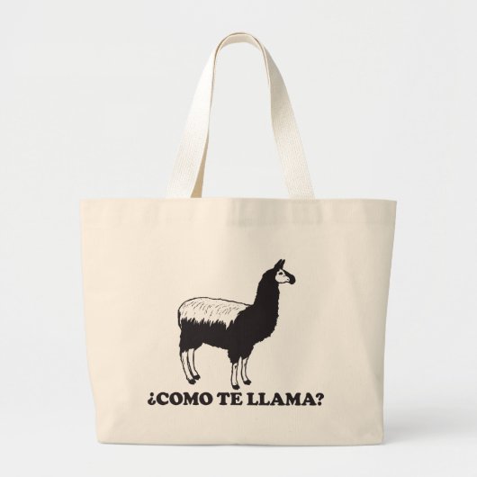 Grand Tote Bag Lama de Como Te (Devant)