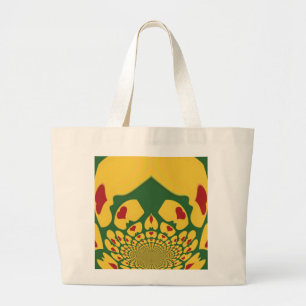 Grand Tote Bag L'amour à Rasta Couleurs : Coeurs de reggae