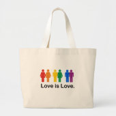 Grand Tote Bag L'amour est amour (Devant)