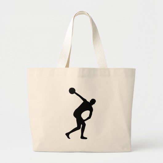 Grand Tote Bag lanceur de disques (Devant)