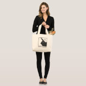 GRAND TOTE BAG LAPIN APPROUVÉ (Devant (modèle))