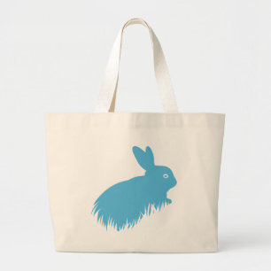 Grand Tote Bag Lapin bleu