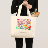 Grand Tote Bag Lapin Fourre-tout de colibri (Devant (produit))