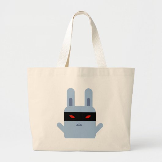 Grand Tote Bag Lapin mauvais (Devant)