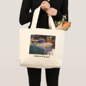 Grand Tote Bag Lavande, J'adore France ! (Devant (produit))