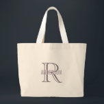 Grand Tote Bag Lavande Monogram Bridesmaid<br><div class="desc">Lavande Monogram Bridesmaid Grande Fourre-tout.</div>