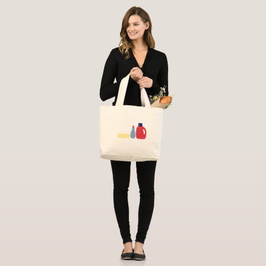 Grand Tote Bag Lave-linge (Devant (modèle))